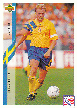 Jonas Thern Sweden Upper Deck World Cup 1994 Eng/Ita #71
